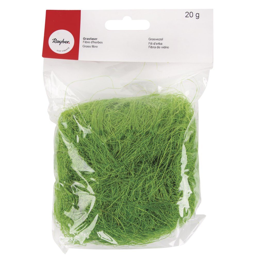 Rayher 8524511 Grass Fibre Bag 20 g Light Green