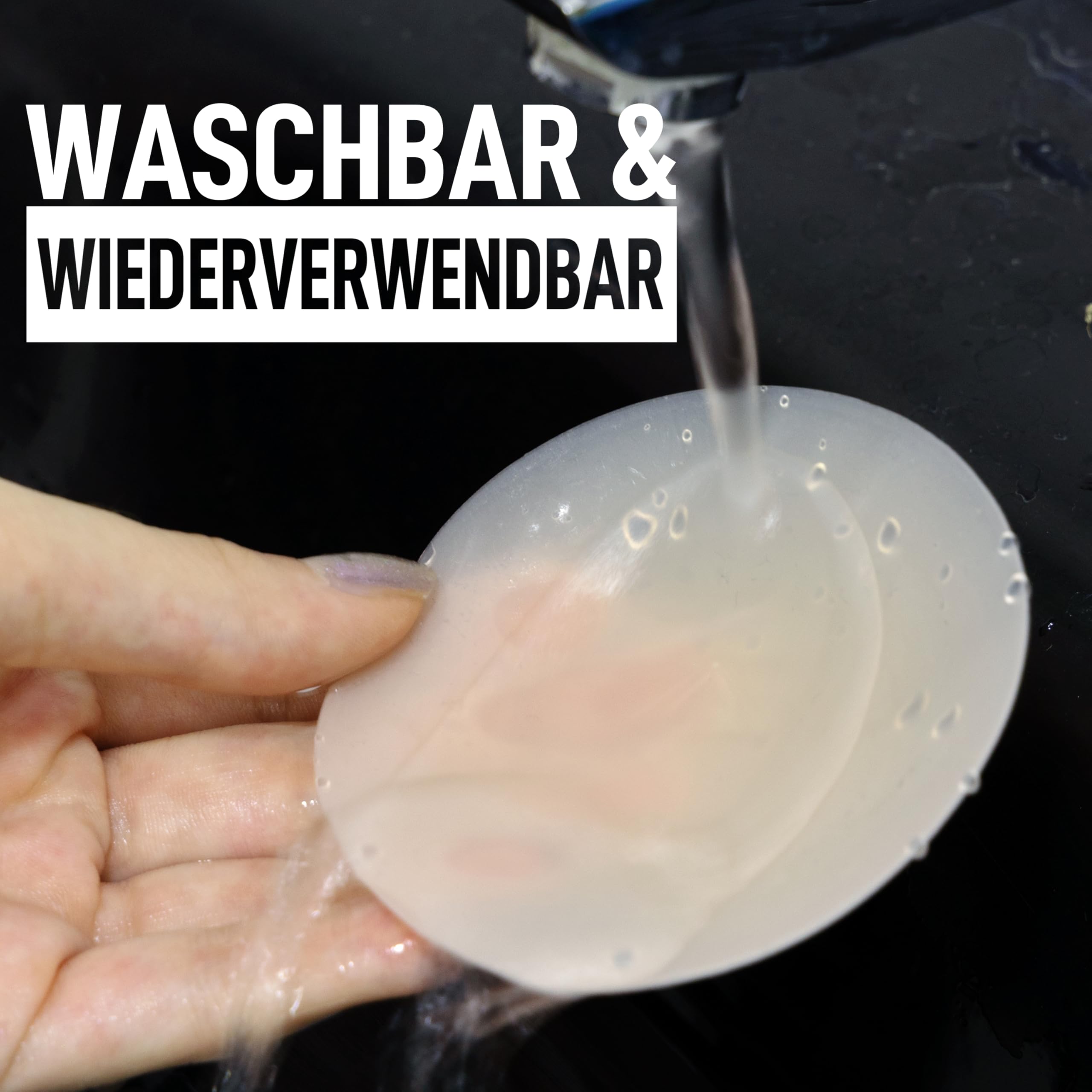 Podkładki na sutki [3 pary] | Samoprzylepne nakładki na sutki dla kobiet - wielokrotnego użytku i zmywalne z hipoalergicznego silikonu [8 cm] | Podkładki na sutki wielokrotnego użytku, beżowe