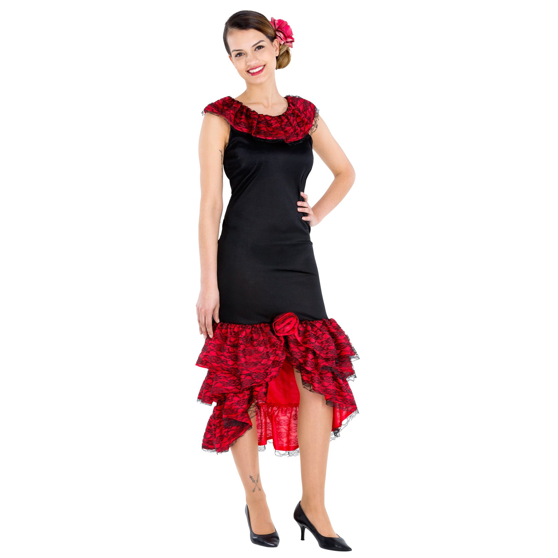 Flamenco Rok Dames Spaanse Flamenco Fancy Dress Da... – Vicedeal - Foto 6