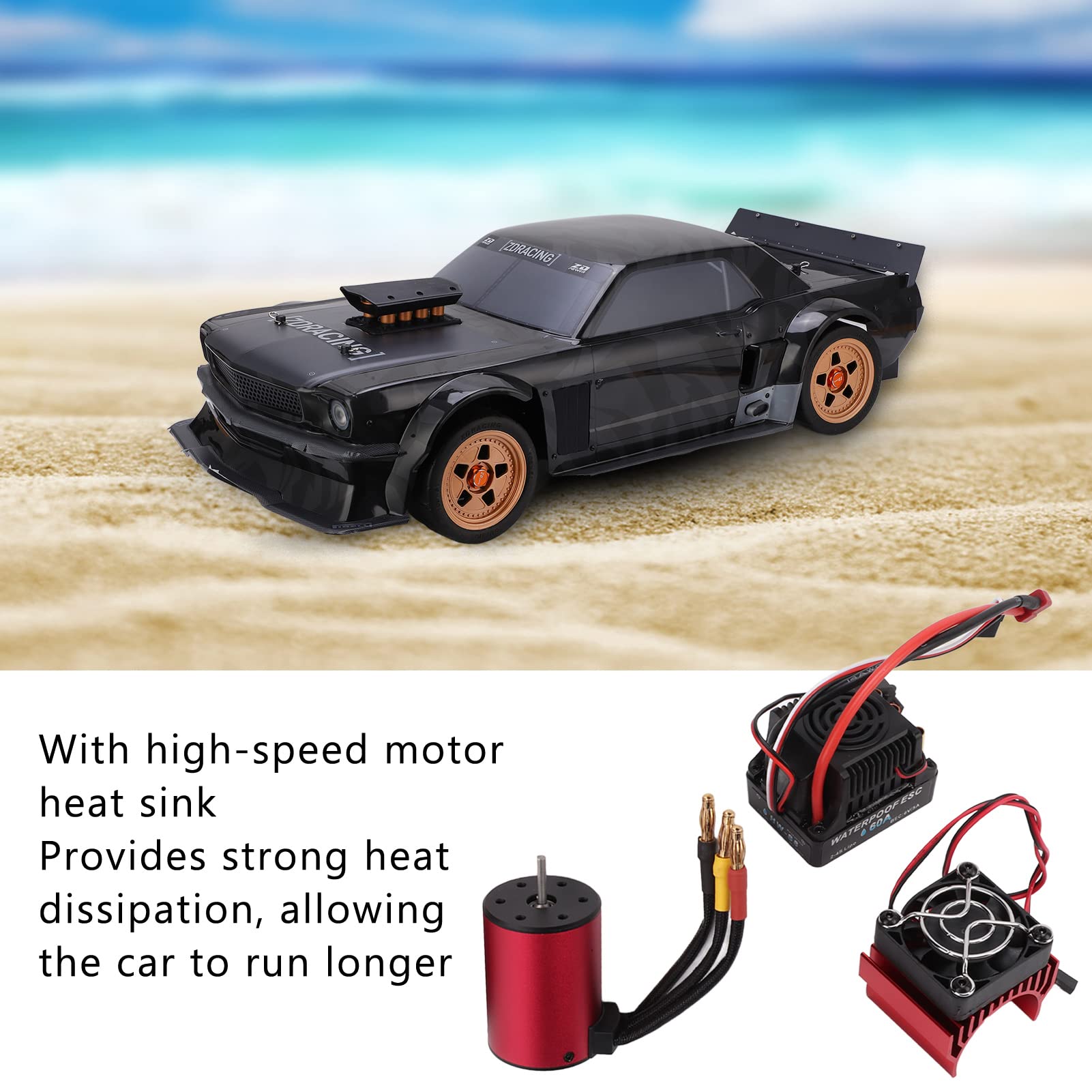 Juego de Motor sin Escobillas de 3900 KV para Coches RC 1/10