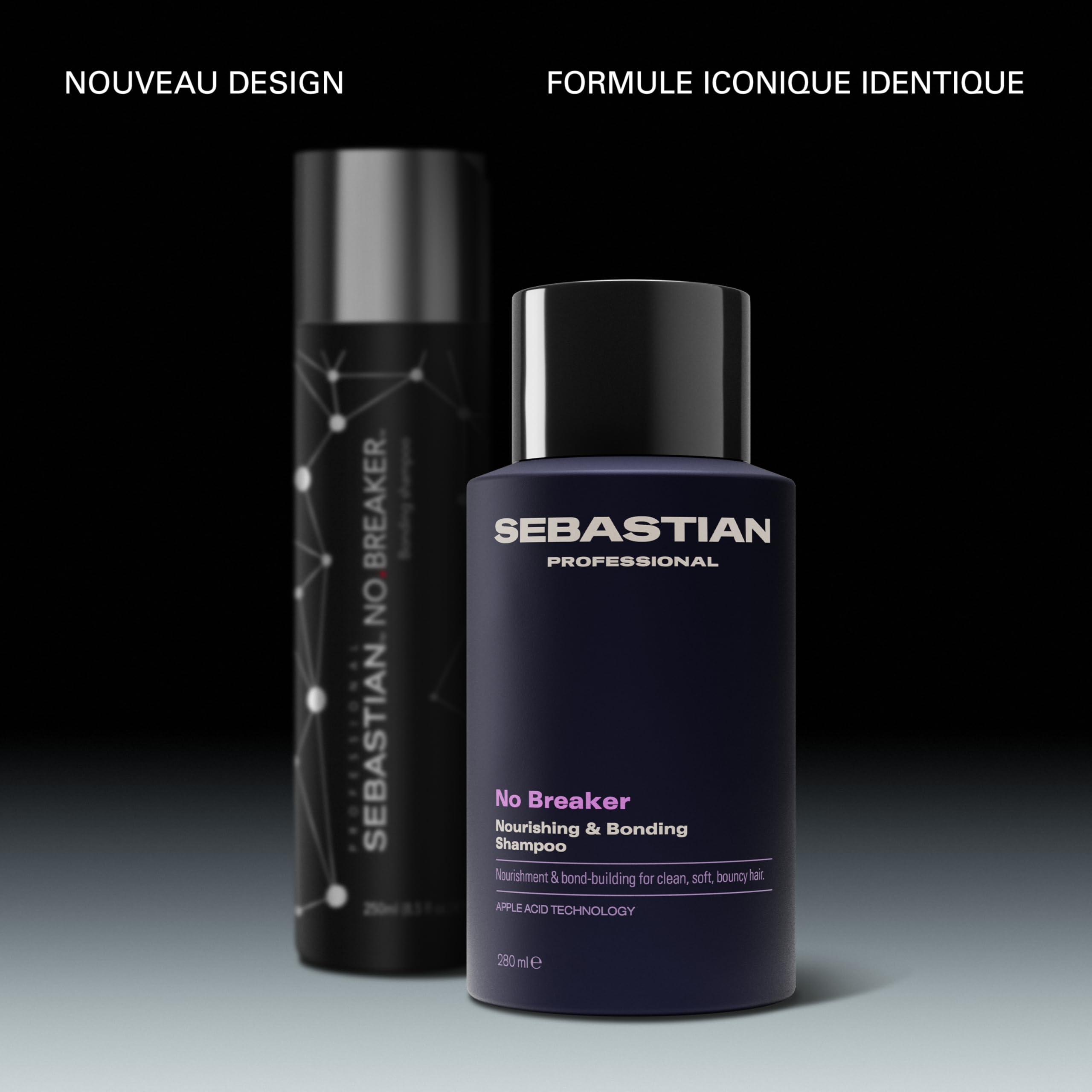 Sebastian Professional No Breaker – Shampoing reconstruction et anti-casse professionnel, renforce les cheveux et réduit la casse – 280 ml