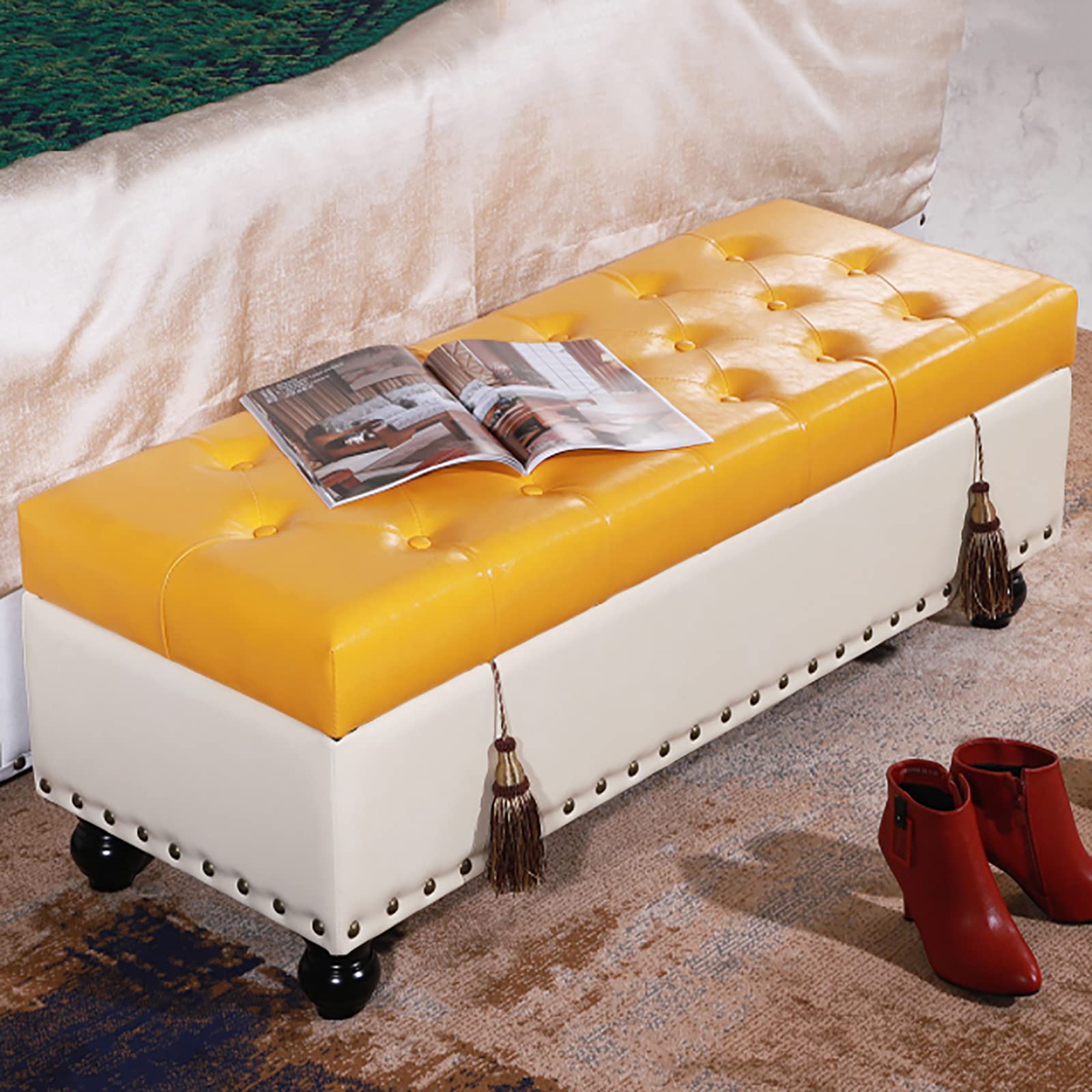 Banc multifonction avec coffre pour sublimer l'entrée et ranger vos chaussures