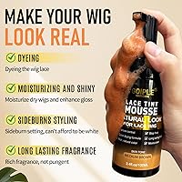 Vista 2 de Kit completo de pegamento de encaje con mousse de tinte de encaje, pegamento de peluca en aerosol de fusión de encaje para pelucas y extensiones