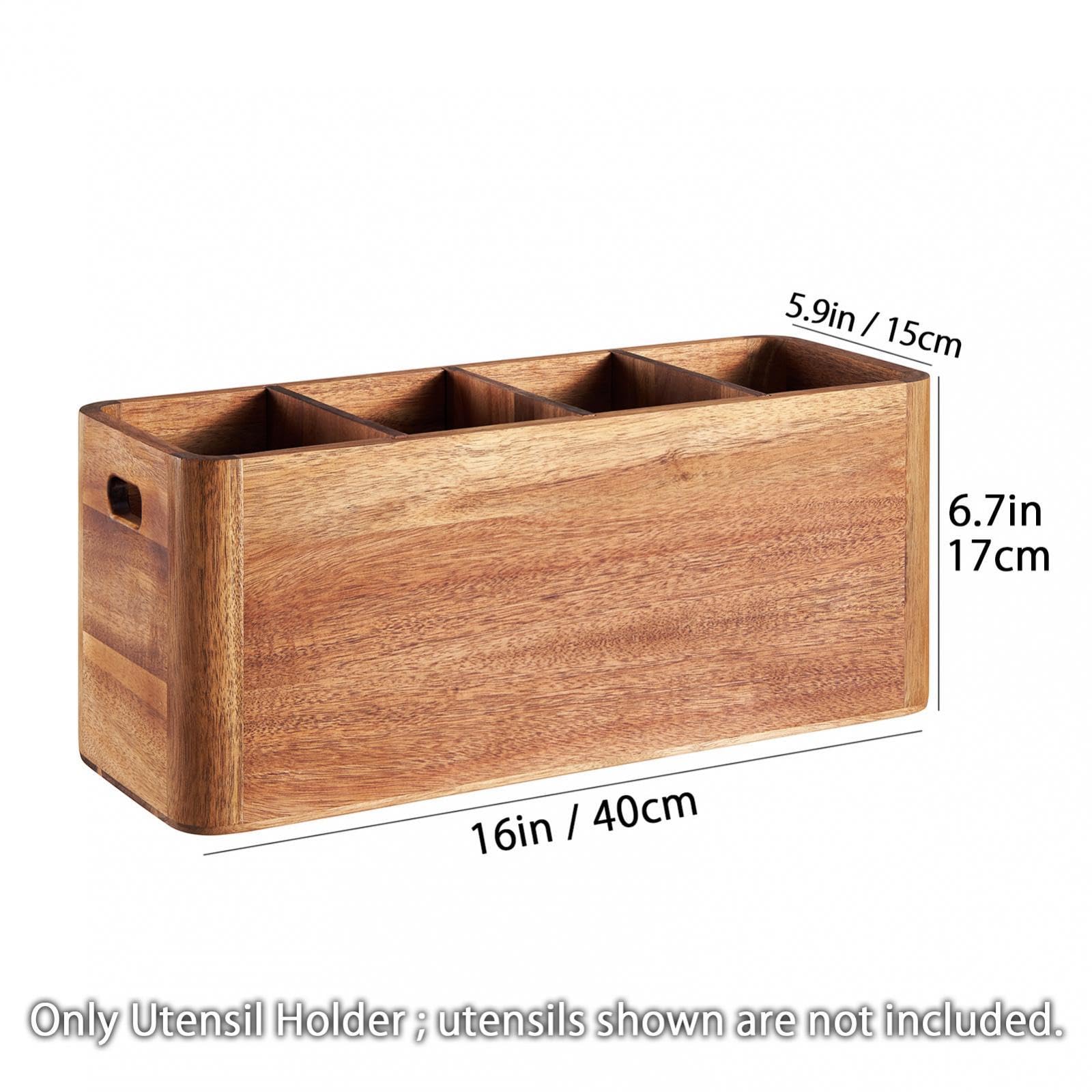 Besteckkorb Aus Holz, Besteckorganizer, Abtropfgestell für Kleines Besteck