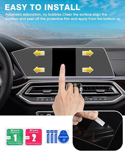 Miniatura 7 de Karltys Protector de pantalla mejorado para BMW X5 G05 2019  2023 X7 G07 19  22 12.3 pulgadas, accesorios sin reflejos ni huellas dactilares para