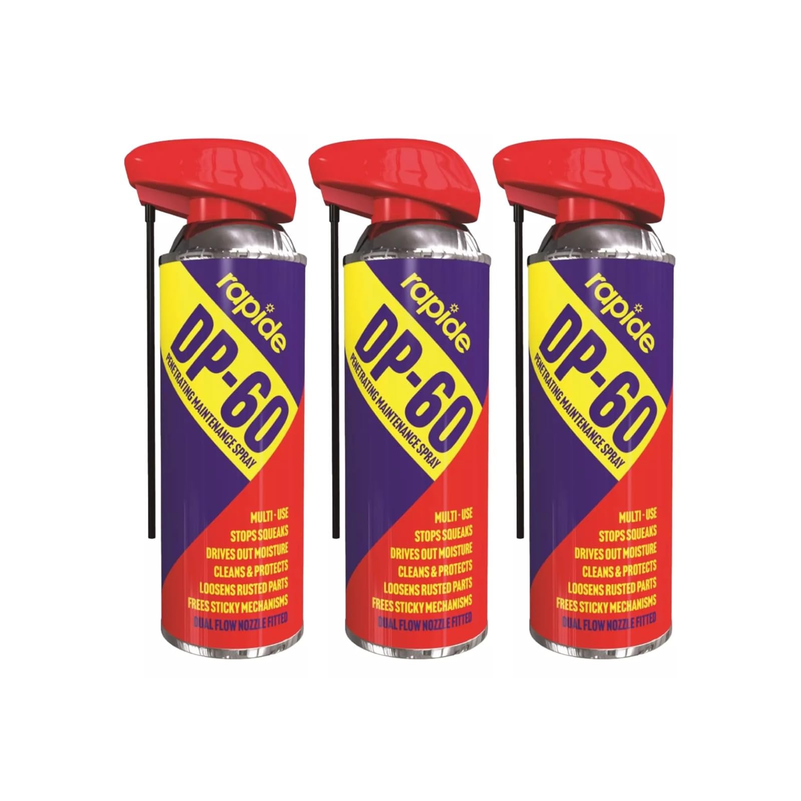 PNJB DP-60 Penetrating Releasing Maintenance Control Nozzle Lubricant Spray, Multi-Purpose Penetrating Oil, Rust Defence, Stuck Parts Ease,400ml, (3PCS)
