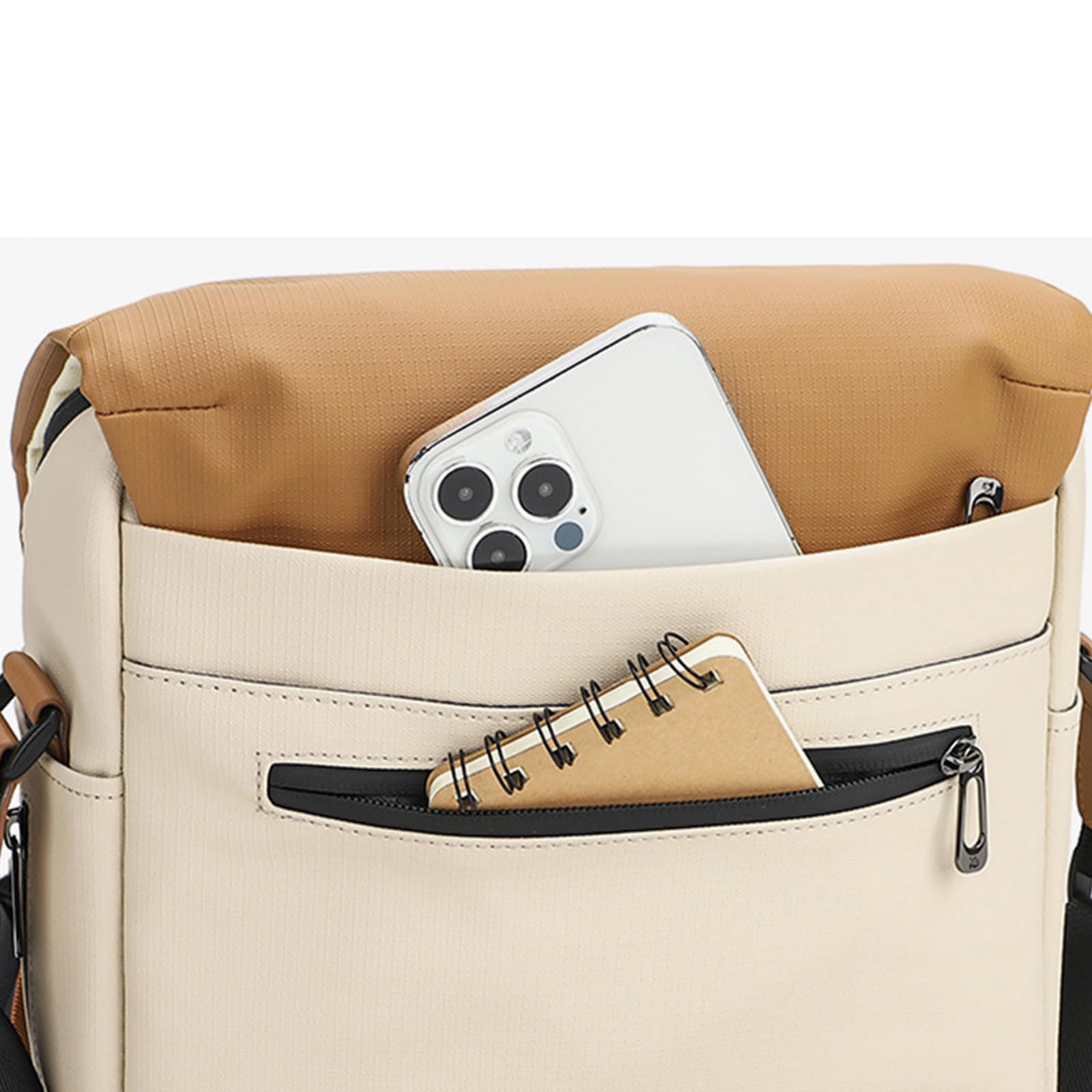 Funda de hombro para cámara con compartimentos protectores y espaciosa bolsa cruzada ajustable interior de tela para cámara universitaria