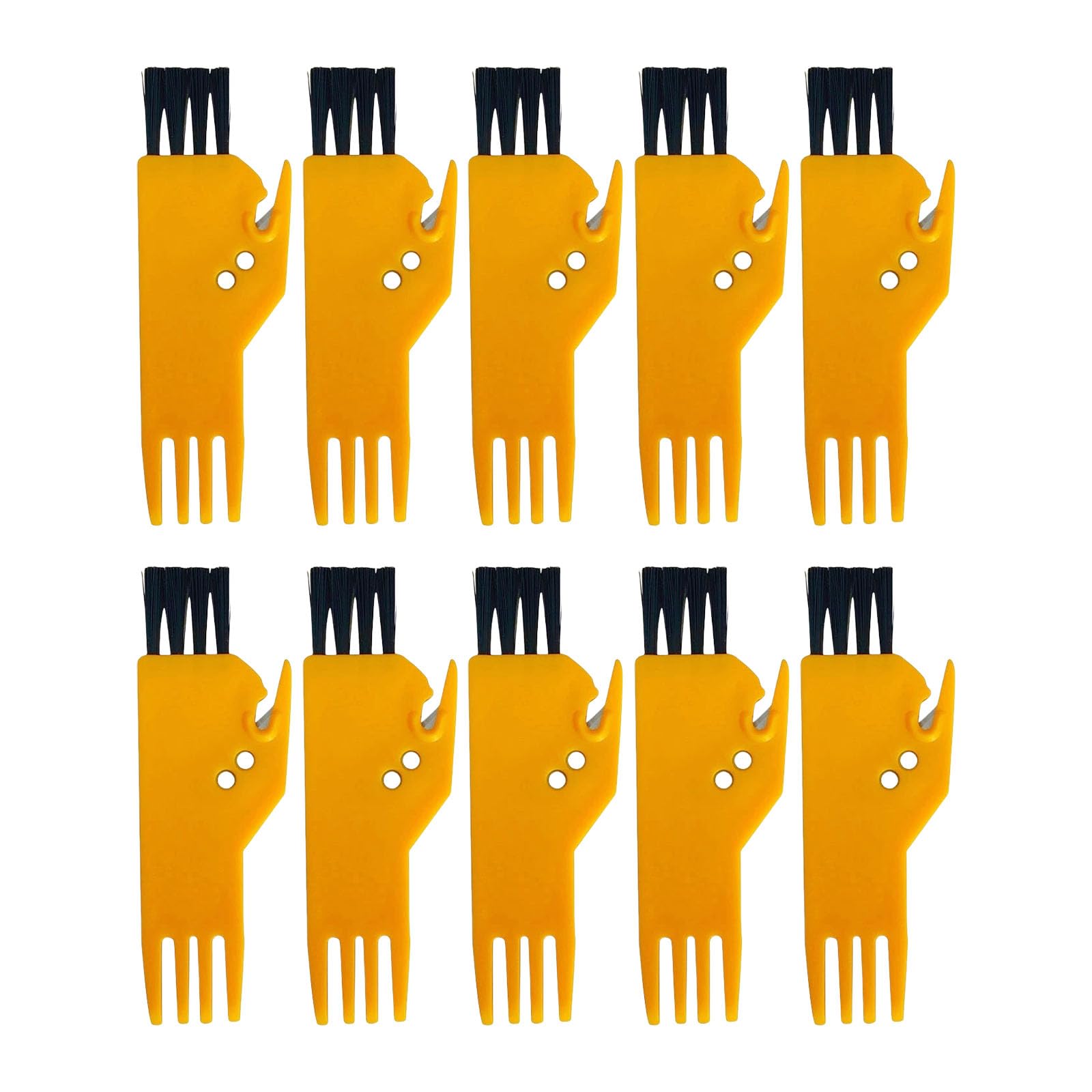 ULIJTH Pack Of 10 Cleaning Brush For Vacuum Cleaners Robot ABS Bristle Easy Installation