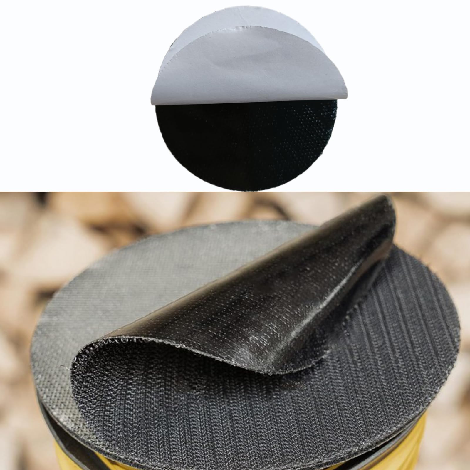 2 Pièces Disque Auto-agrippant Adhésif 125mm Plateau Polissage | 5 Pouces Plateaux Poncage avec Autocollant Rond, Plateau de Poncage pour Réparation