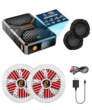 Amazon.co.jp: ファンバッテリーセット 28V高出力 30000mAh大