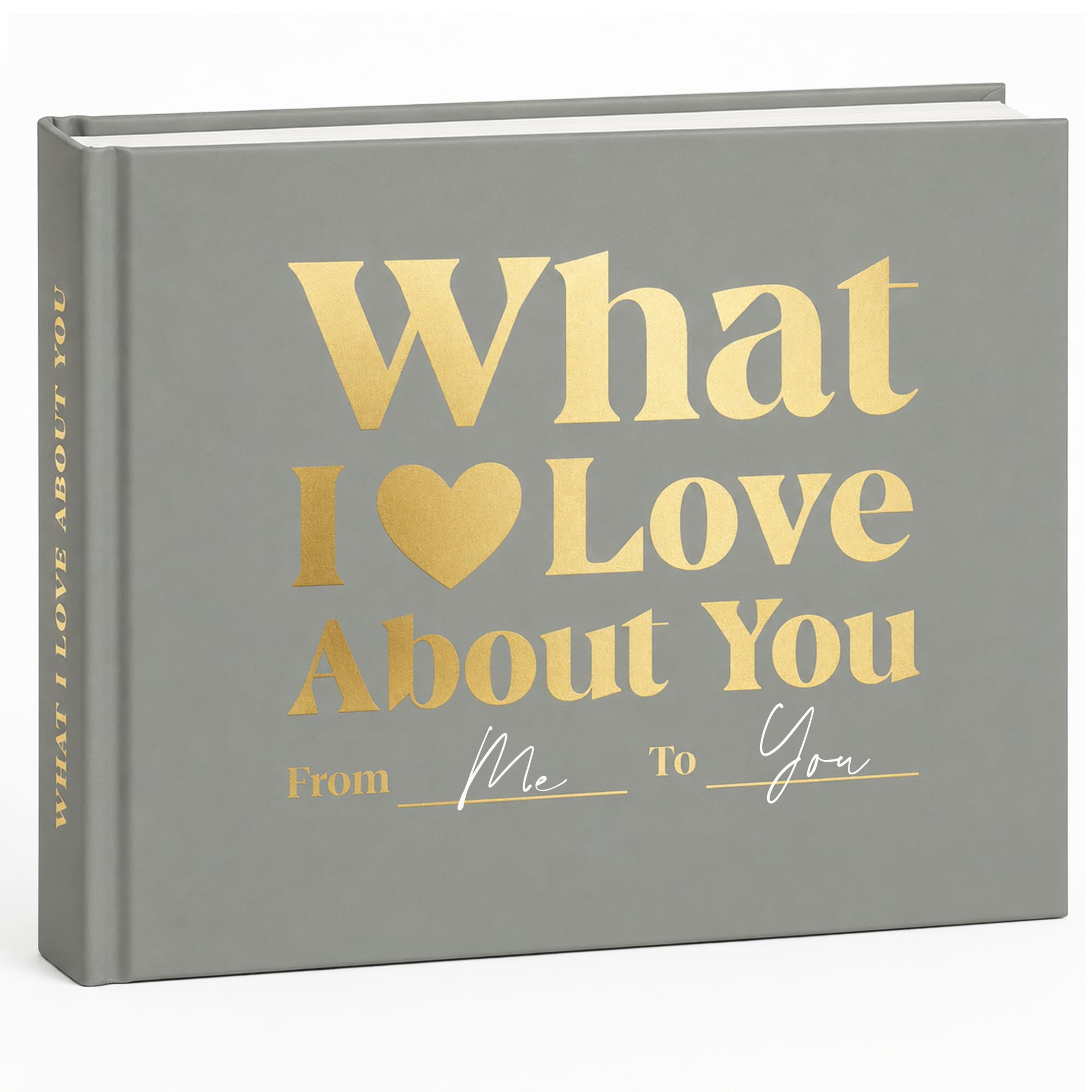 BIROYAL What I Love About You Book, Gifts for Him/Her, Green