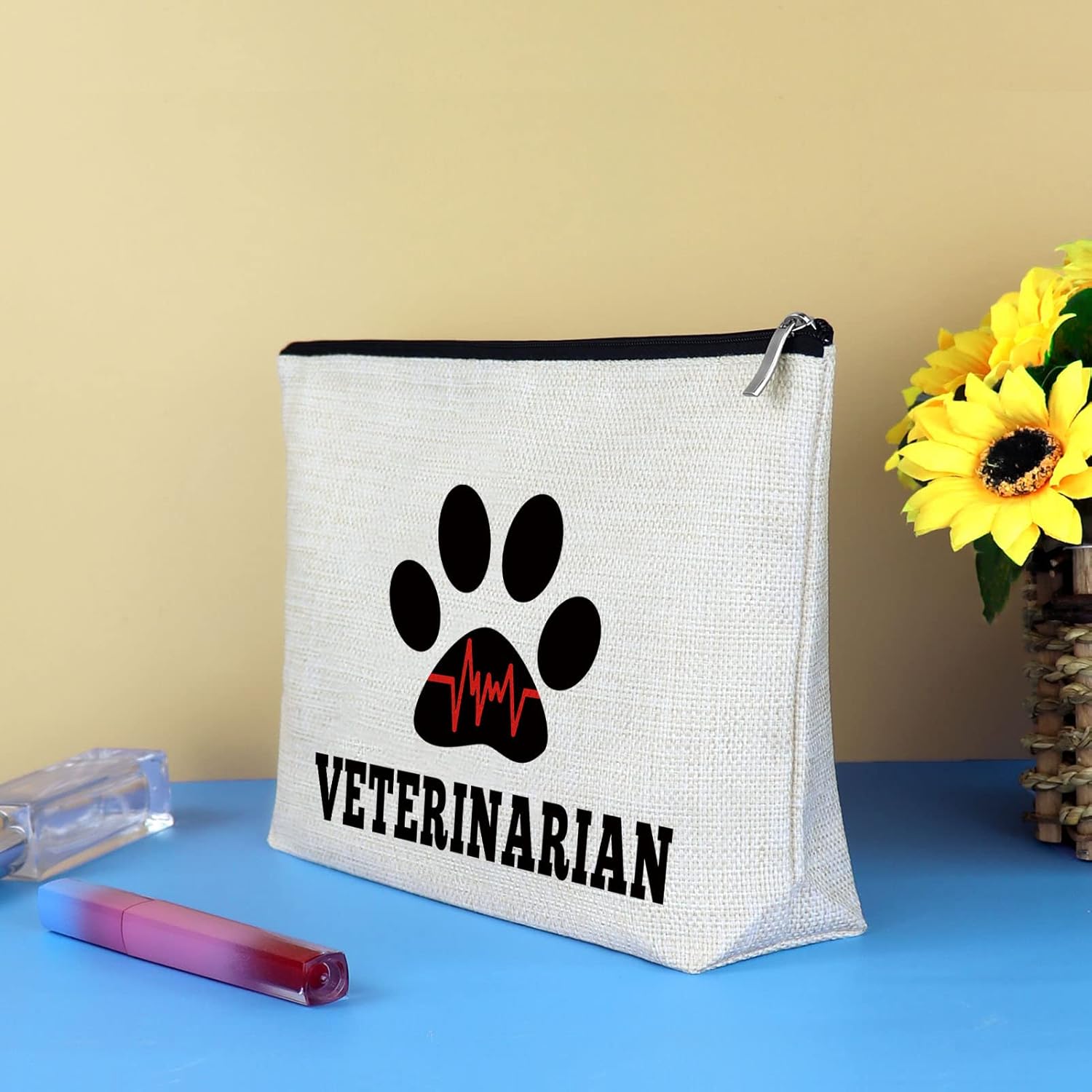 Vet Tech Gifts Veterinarian Gifts Makeup Bag New Veterinary Medicine Graduation Present Travel Cosmetic Bag Christmas Birthday Present for Veterinarian Veterinary Technician Toiletries Pouch - Image 6