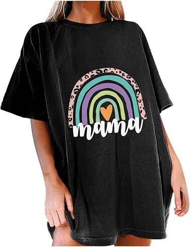 Shirts,Crewneck Short Sleeve Tops 