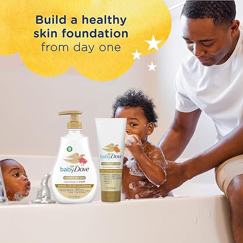 Miniatura 6 de Dove Jabón corporal y loción para el cuidado de la piel rico en melanina, hipoalergénico, adecuado para recién nacidos
