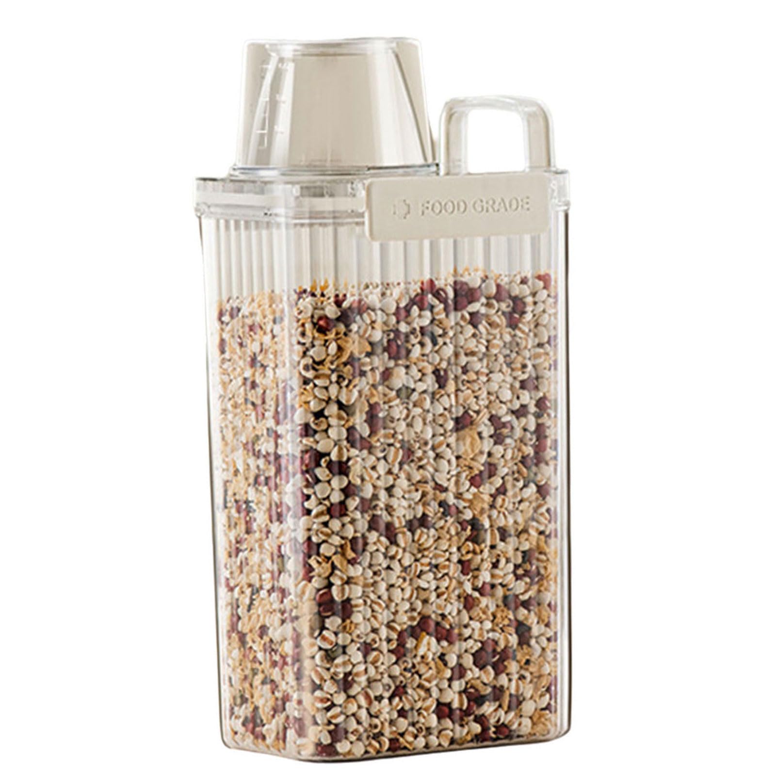 Mekalero Sealed Food Storage Solution Sealing Flour Grains Container Food Storage Tank Rice Bucket Kitchenwares Space Saving Rice Bucket