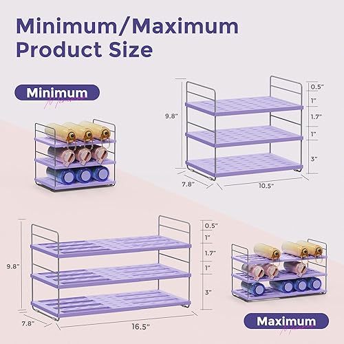 Miniatura 8 de oylik Organizador de botellas de agua expandible para gabinete, capacidad para hasta 15 botellas, almacenamiento de botellas de agua para vasos,
