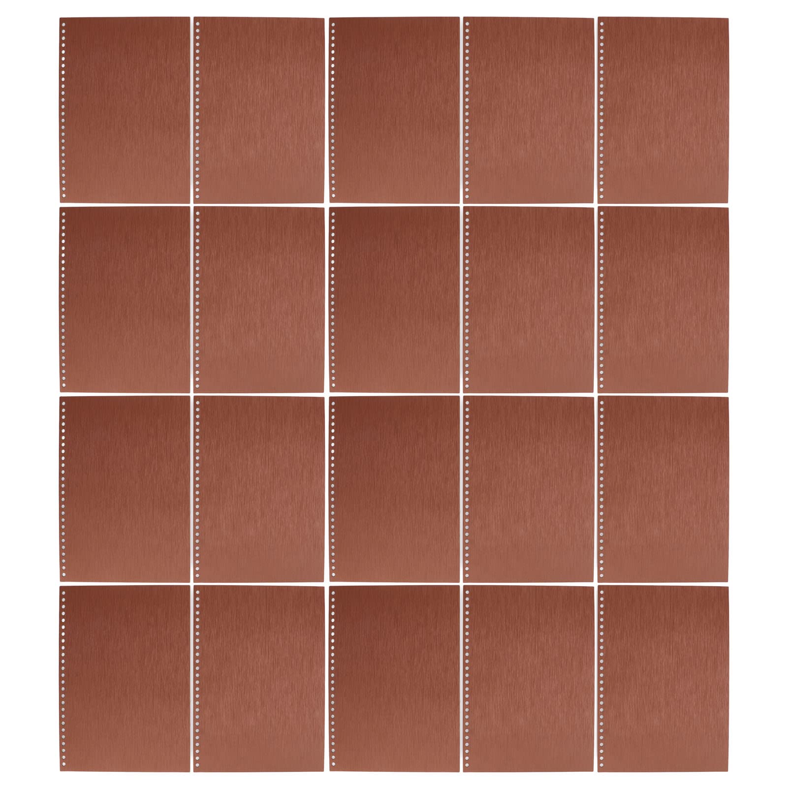 Couverture de reliure en plastique PP épais dur B5, 26 trous, couvertures en papier pour rapports et présentations, café