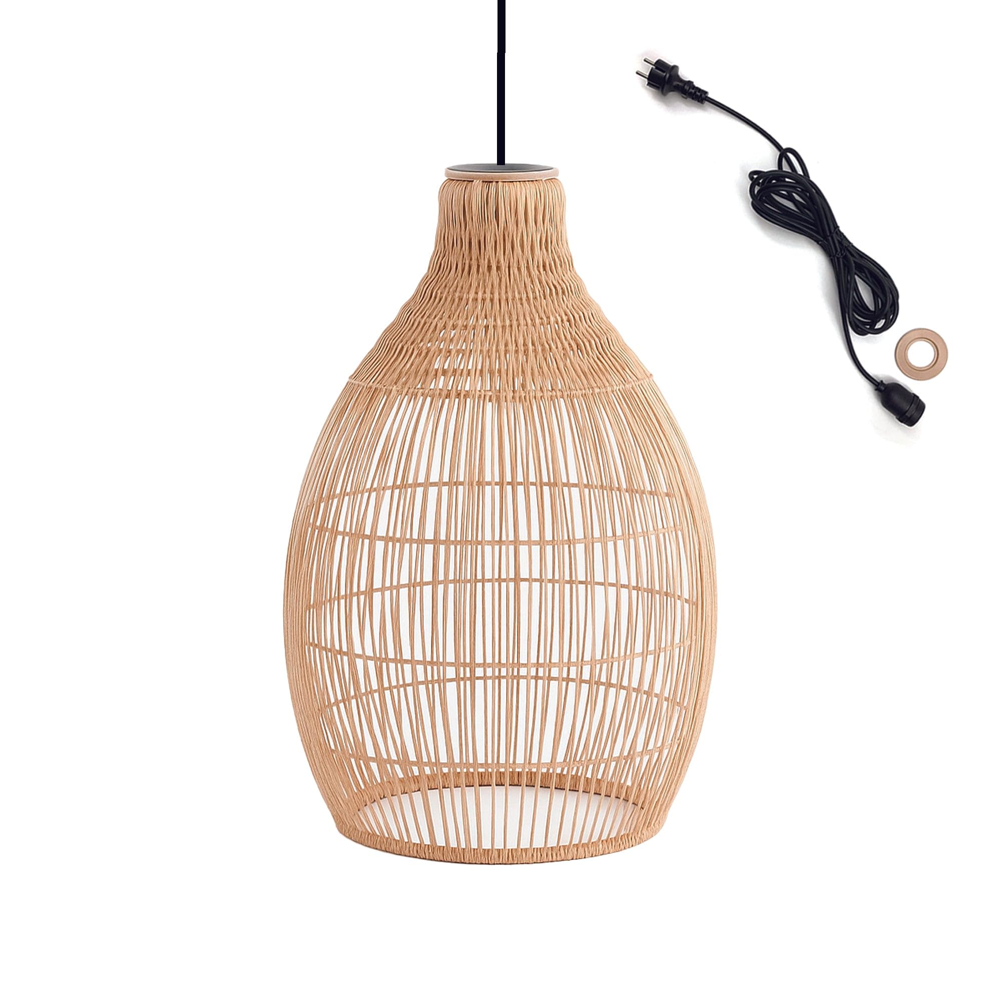 Lumisky Suspension extérieure HOLIDAY OUTDOOR CABLE poly rotin bohème 5m