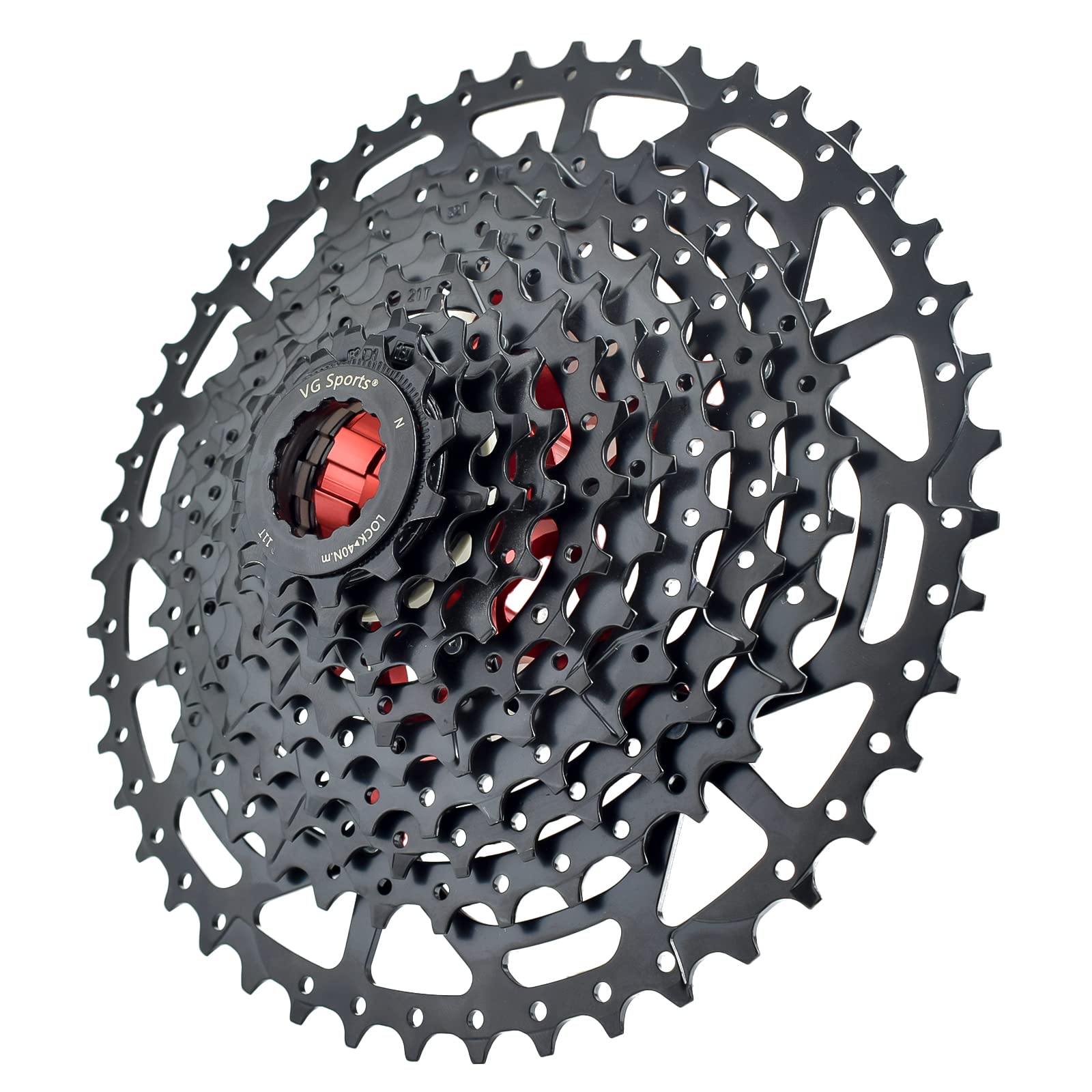 VG SPORTS 8/9/10/11/12 Speed Ultra-Light Bike Cassette for Mountain Bike 11-40T/11-42T/11-46T/11-50T/11-52T MTB Cassette Lightweight Aluminum Bracket Cassette