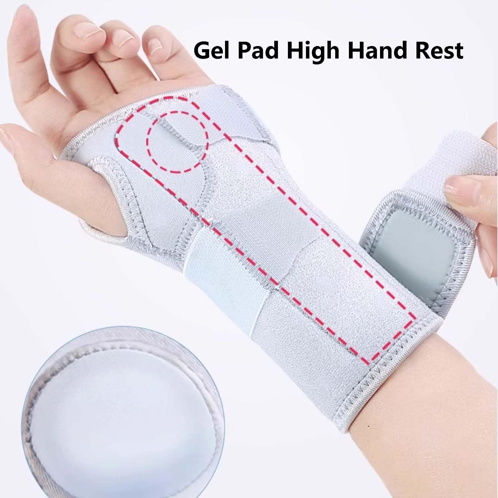 HAILM Soporte Muñeca Túnel Carpiano, Manga Compresión Estabilizador Brazo, para Alivio Dolor Artritis y Tendinitis, Correa Compresión Ergonómica Envolturas Mano,Right Hand,M
