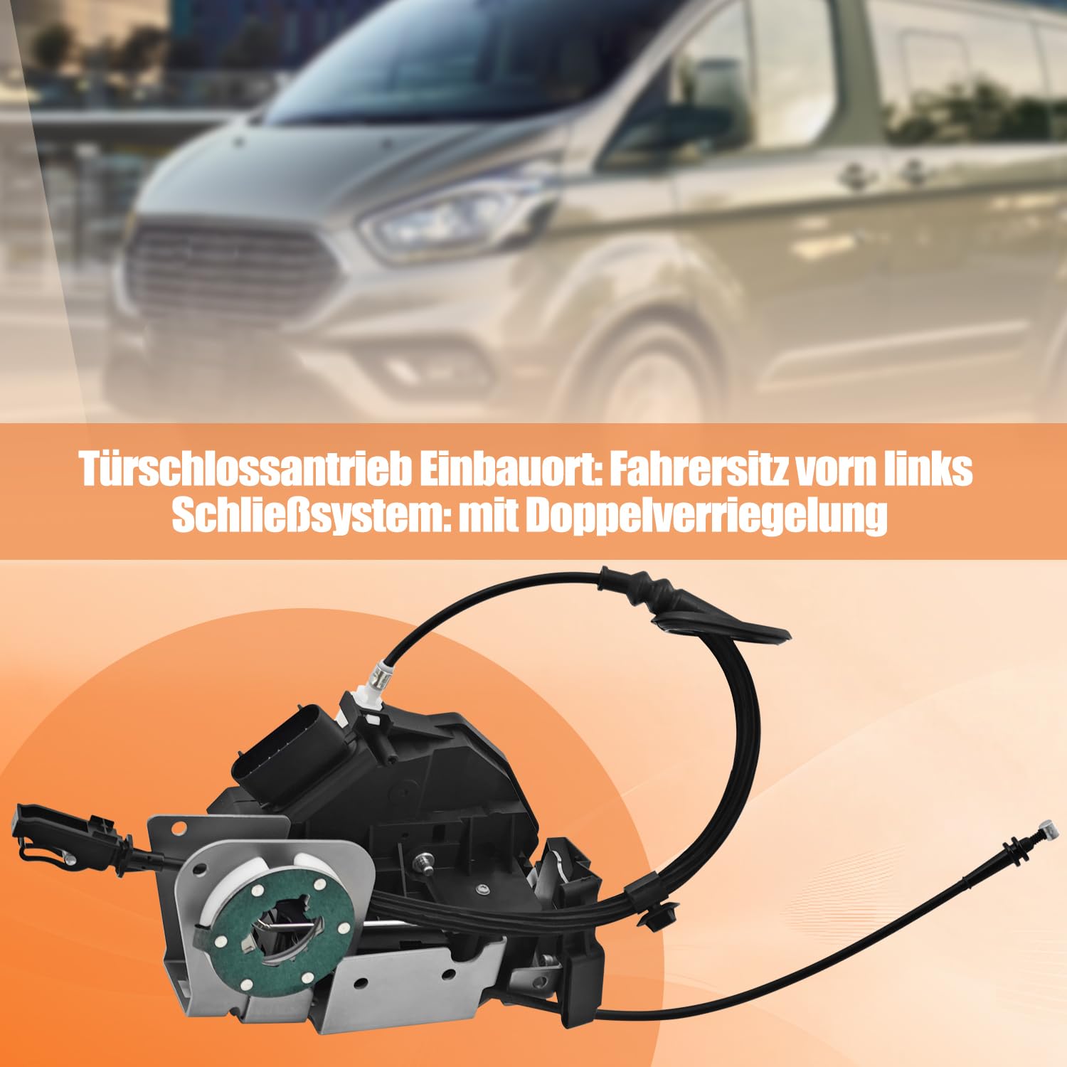Türschlossbetätiger Vorne Links für Ford Tourneo Custom Transit Custom 2.0 EcoBlue 2.2 TDCi 2012-2024 BK21V219A65DK (7-Polig)