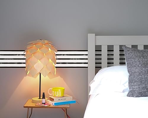 Vista 175 de FLFK Calcomanías de pared para despegar y pegar, para habitación de los niños, calcomanías de peces bajo el mar, 4 x 240 pulgadas (azul)