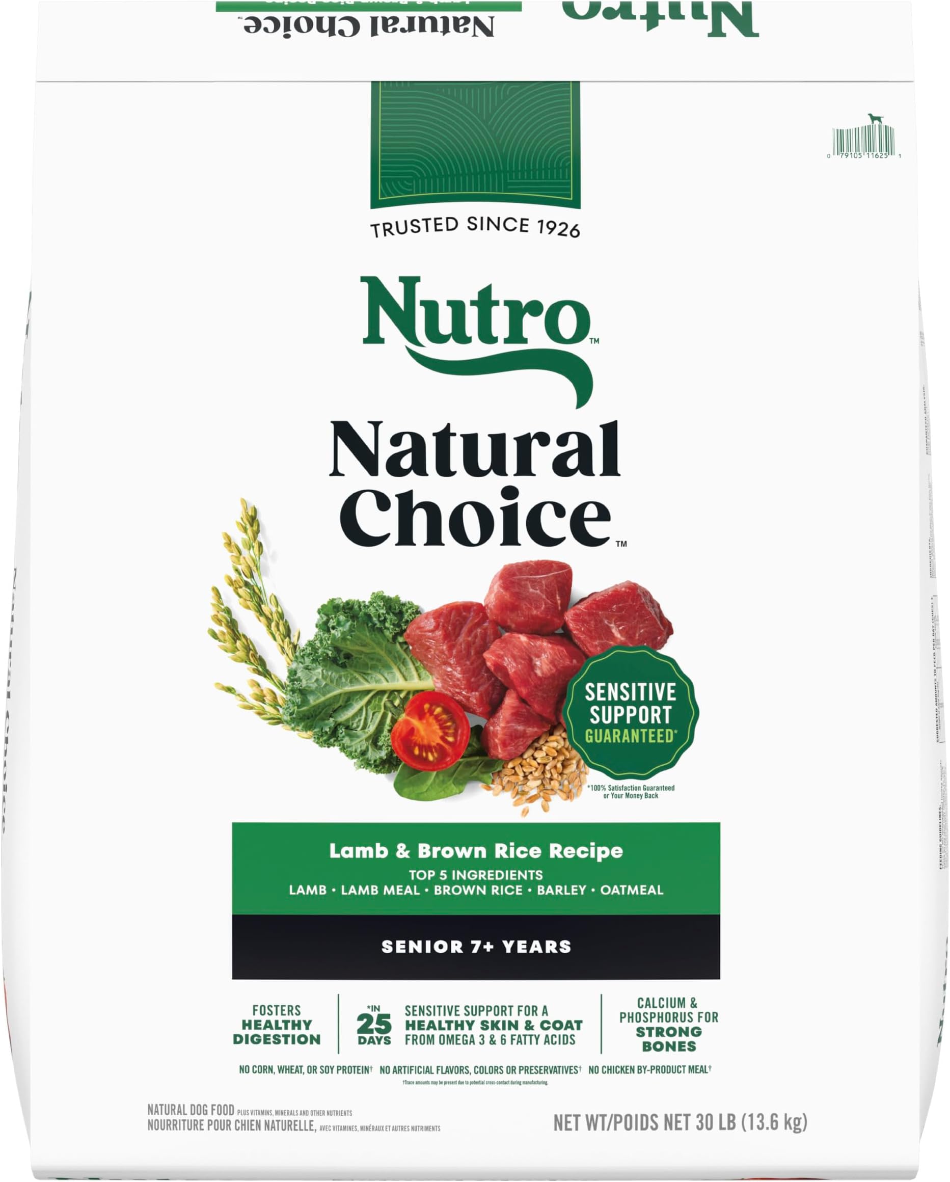 Natural Choice Senior Dog Food Dry Recipe, Lamb and Brown Rice Recipe, Dry Dog Food, 30 lb. Bag