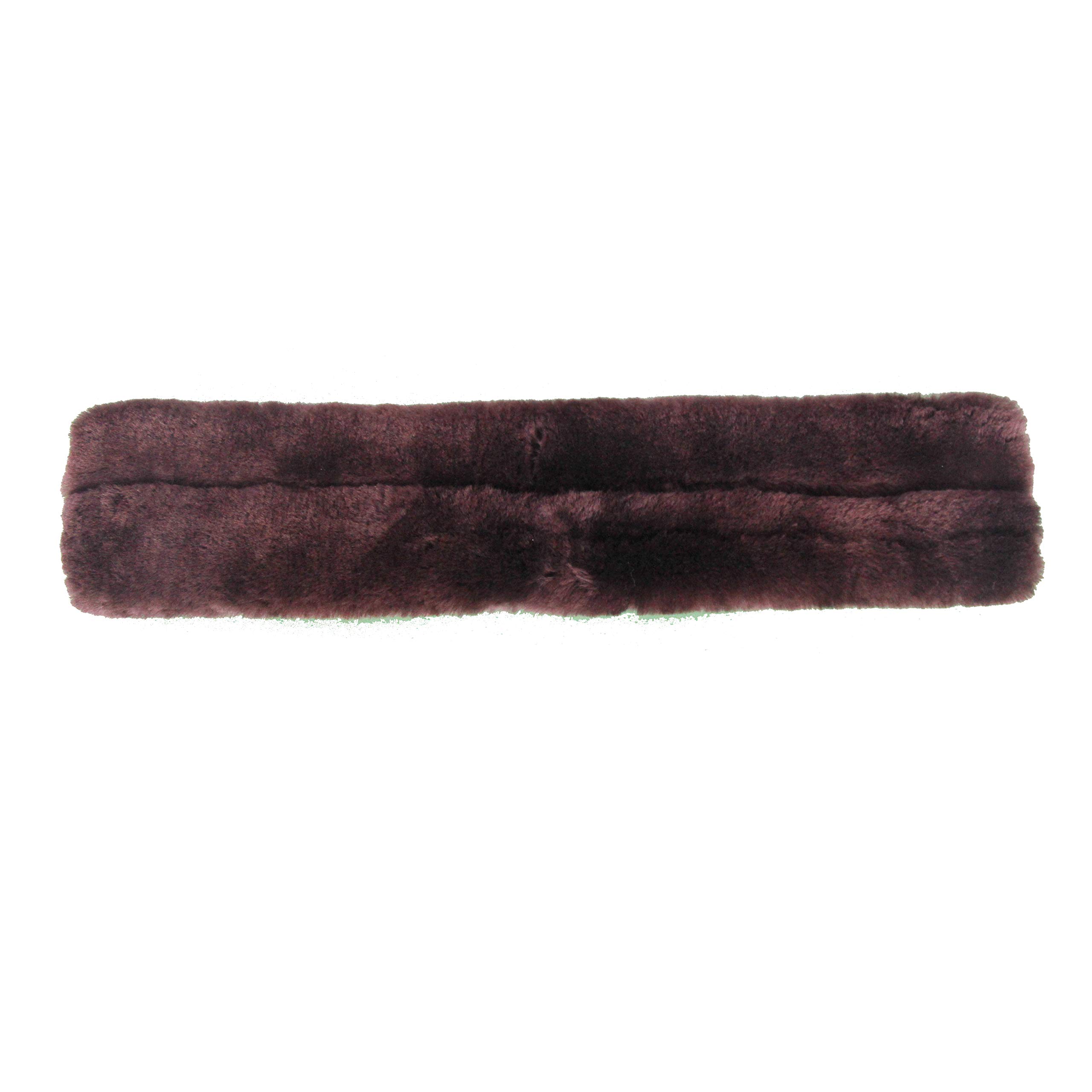 Protector de Nariz de Cordero para la Nariz, Tubo de Piel de Cordero, para Brida Halter, Tocado de Piel de Oveja Genuina, Negro, marrón, Naturaleza, 2 tamaños (28 o 32 cm), marrón