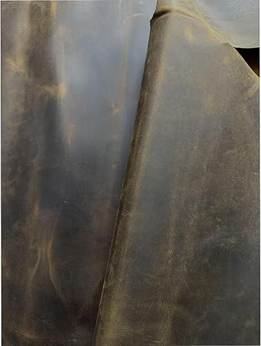 Miniatura 5 de Hojas de herramientas de cuero Veg Bronceado, 2 piezas de hoja de cuero de alta calidad de 8 x 12 pulgadas de grosor para manualidades, 0.118-0.157