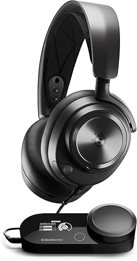 SteelSeries Arctis Nova Pro Multi-System Wired Gaming On Ear Headset – Premium Hi-Fi Drivers – Hi-Res Audio – 360° Spatial Audio – GameDAC Gen 2 -…