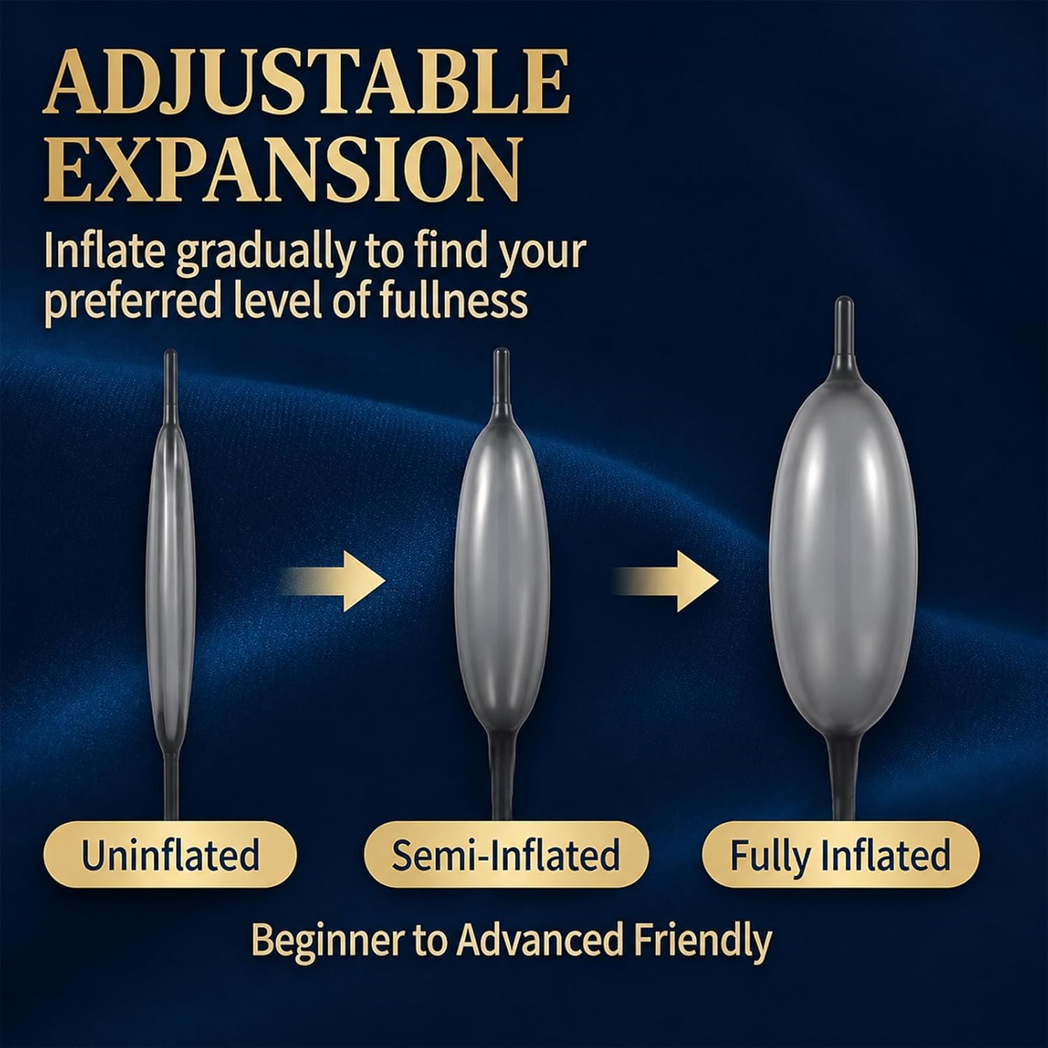 Inflatable Urethra Sound Silicone Penis Plug, Expandable Sounding Rods Urethra Dilator Sex Toys for Men with Hand Pump Prostate Toy Stimulation Cock Penis Insert Device Male Masturbator BDSM Adult Toy