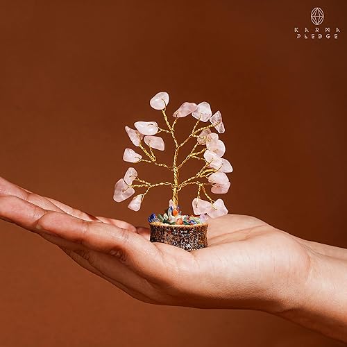 Miniatura 9 de Decoración de escritorio de árbol de cristal, decoración hippie, árbol de la vida, 7 cristales curativos de chakras y piedras para energía positiva,