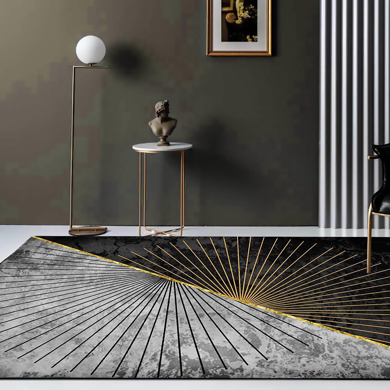 Tappeti Design Modern Area Rug 200 X 300 CMfashion divergent lines Mat For Bedroom or Patio Kitchen Thickness 7MM 200x300cm