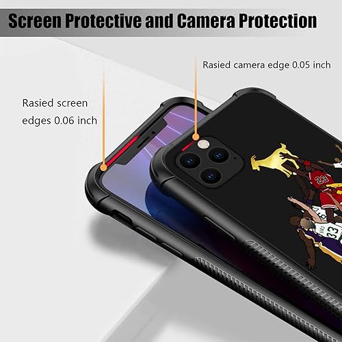 Miniatura 5 de Funda compatible con iPhone 12 Pro Max, plexiglás con patrón de cabra para niños y hombres, funda antiarañazos a prueba de golpes para iPhone 12 Pro