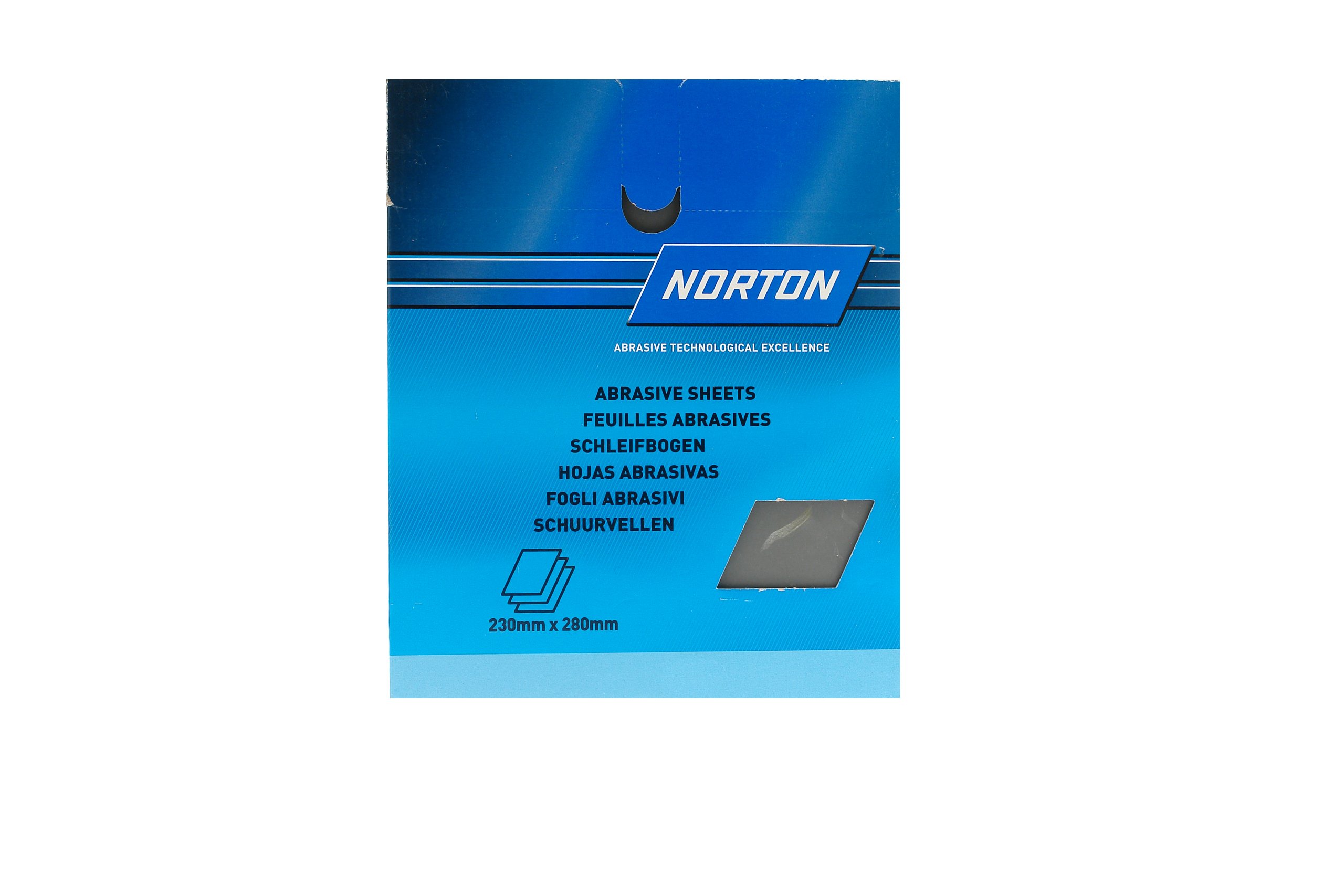 Norton Nass-/Trocken-Schleifpapier, Körnung 1.500, 50 Bogen