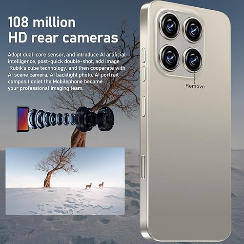 Miniatura 5 de 16PROMA X - Teléfono desbloqueado, pantalla HD AMOLED de 6.99 pulgadas, teléfono celular con batería de 7000 mAh, Android 13.0 12+512 GB con tarjeta