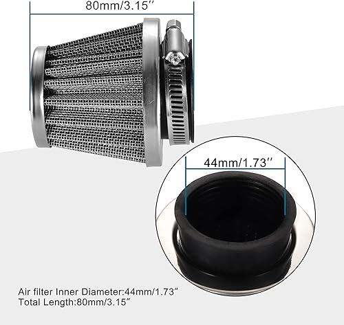 Miniatura 2 de GOOFIT Filtro de aire de repuesto para CB CG 200cc 250cc Gy6 150cc Motor ATV Quad 4 Wheeler Go Kart Buggy Scooter Ciclomotor Dirt Bike