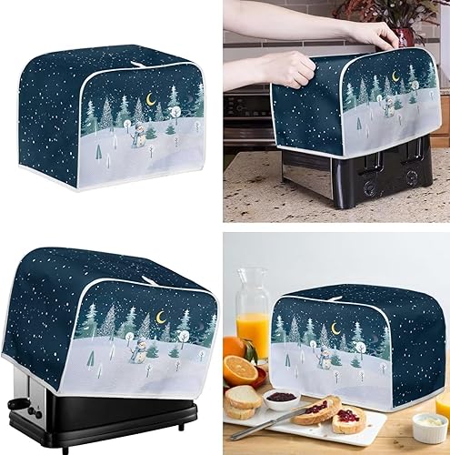 Vista 146 de doginthehole Lindos elefantes decorativos para electrodomésticos pequeños, juego de cubiertas de protección de huellas dactilares para cocina