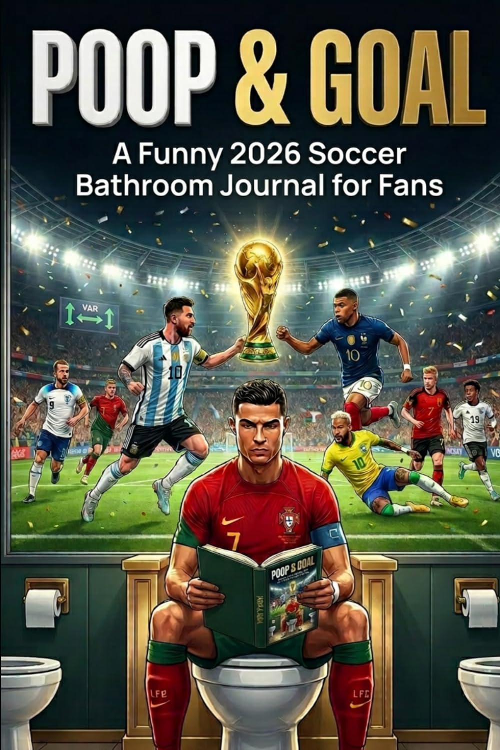 Poop & Goal: A Funny 2026 Soccer Bathroom Journal for Fans
