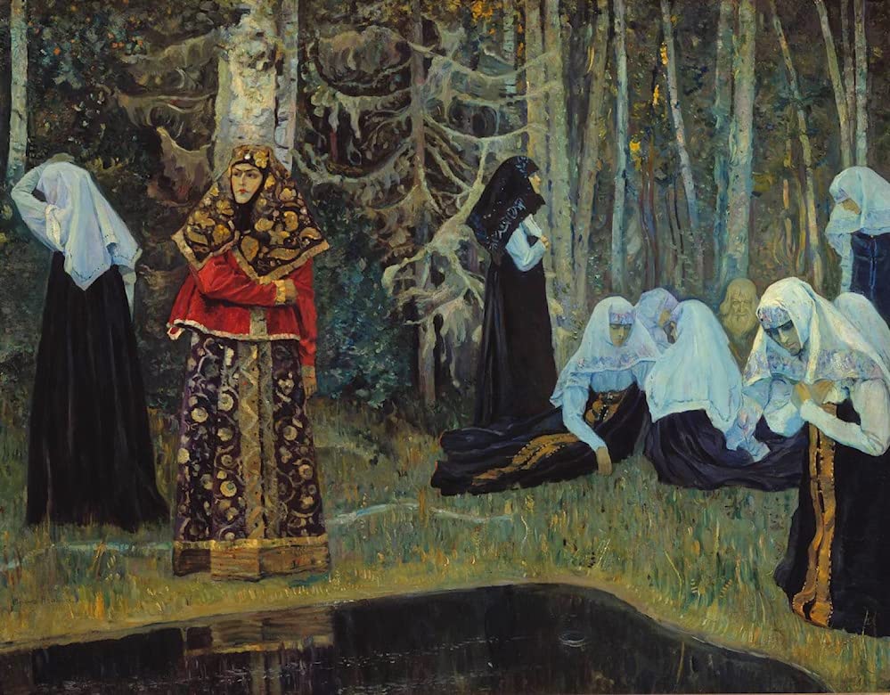Peinture murale en toile salon, décoration Mikhail Nesterov