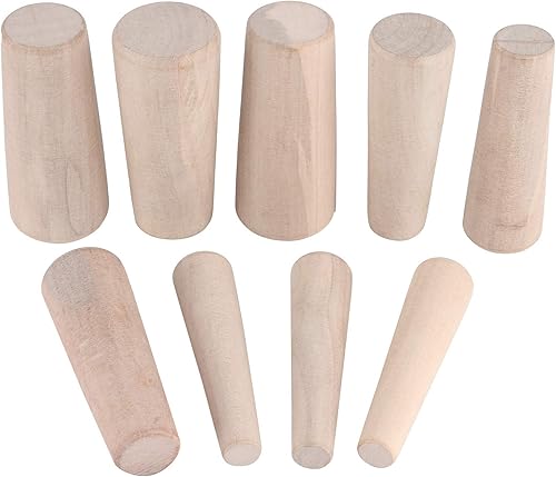 Miniatura 6 de Enchufe de madera para barco, 9 piezas de tapón de madera de seguridad, para fugas de emergencia, accesorio para barco marino, yate, vela, pesca