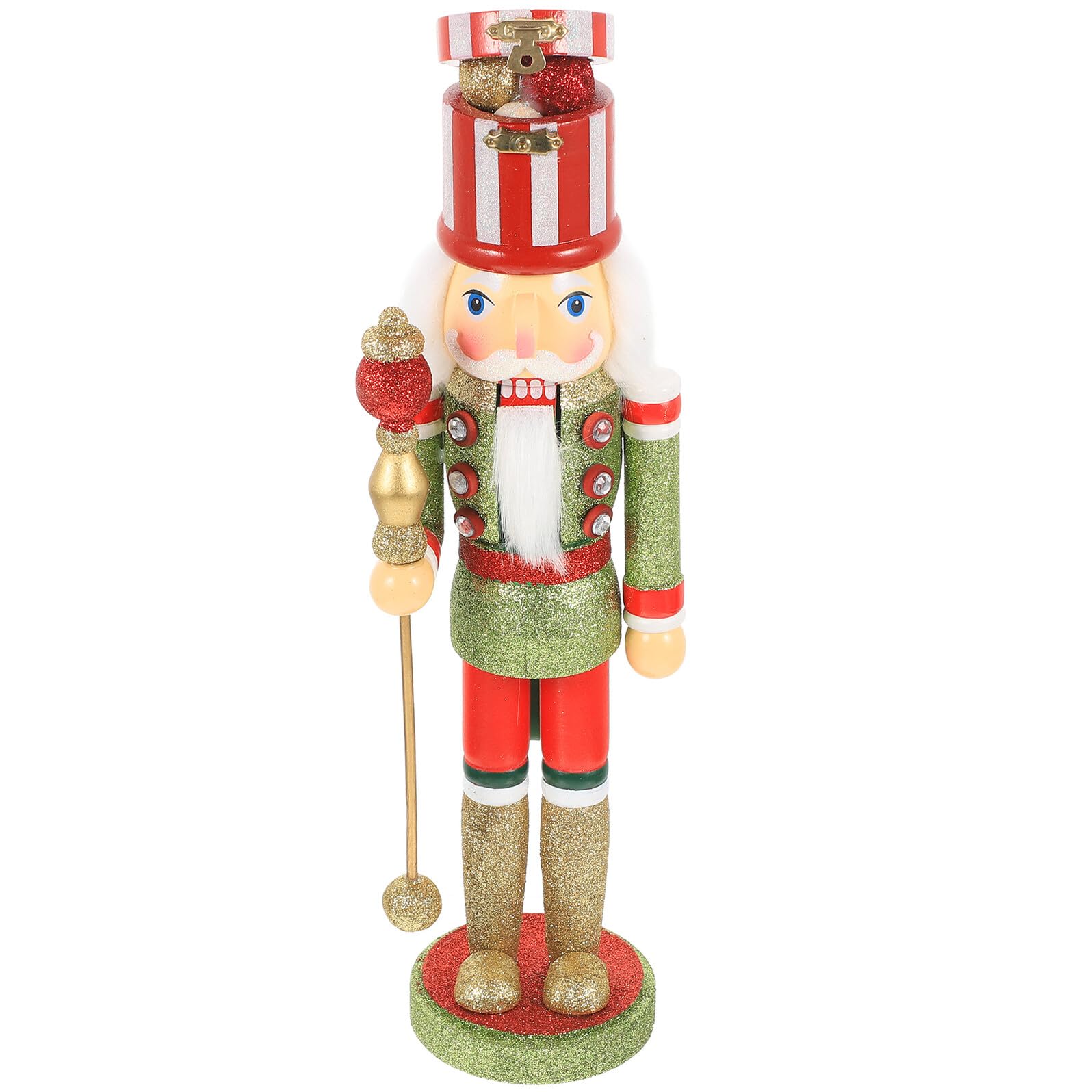 Casse-Noisette Noël bois vert, le cadeau traditionnel idéal pour décorer la maison