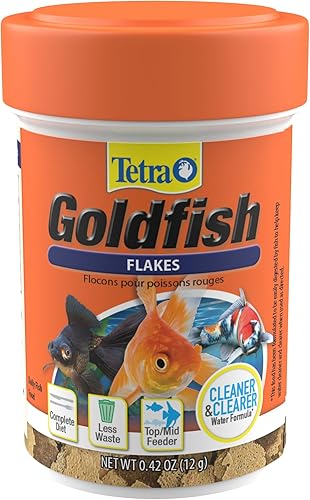 Miniatura 19 de Tetra Goldfish Flakes, dieta nutricionalmente equilibrada para peces de acuario, copos enriquecidos con vitamina C, 7.06 onzas