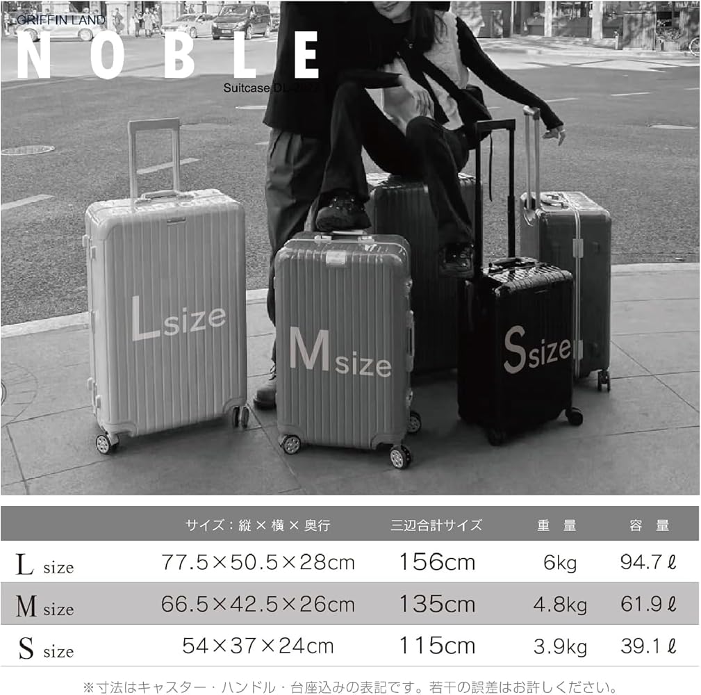 スーツケース　GRIFFIN LAND NOBLE Sサイズ　サテライトシルバー スーツケース GRIFFIN LAND NOBLE Sサイズ サテライトシルバー