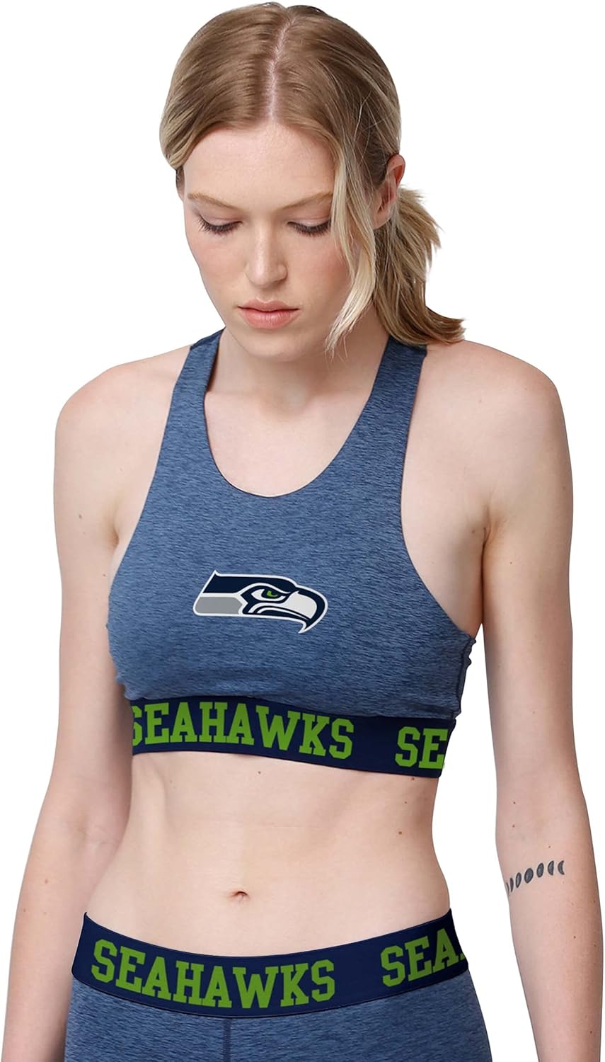 FOCO Women's NFL Team Color Static Sports Bra