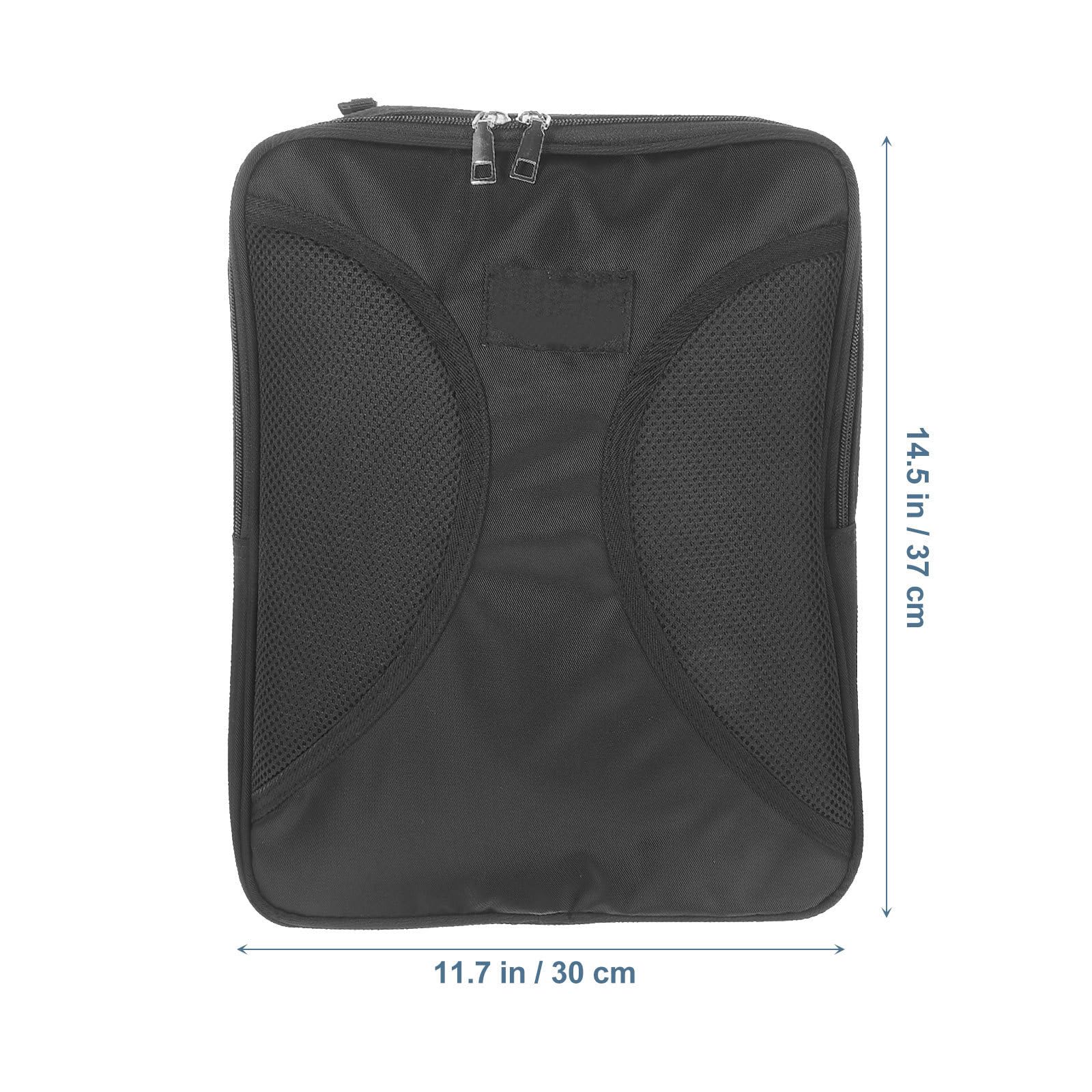 Borsa Porta Spartiti Musicali Nera, Borsa Espandibile | Performance e Pratica, Apertura Facile Fibbia Regolabile, Tessuto Composito Nylon e Spugna