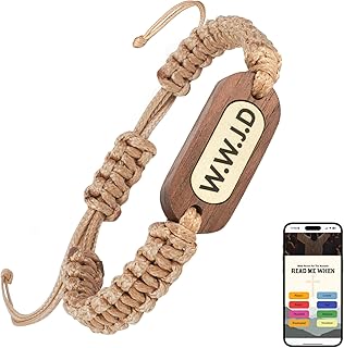 Daily Bible Verse Bracelets, Daily Wearable Scripture Bracelets, Cross Bracelet, Christian Gifts for Women, Men, Catholic Religious Gifts, Easter Basket Stuffers (WWJD Bracelet)