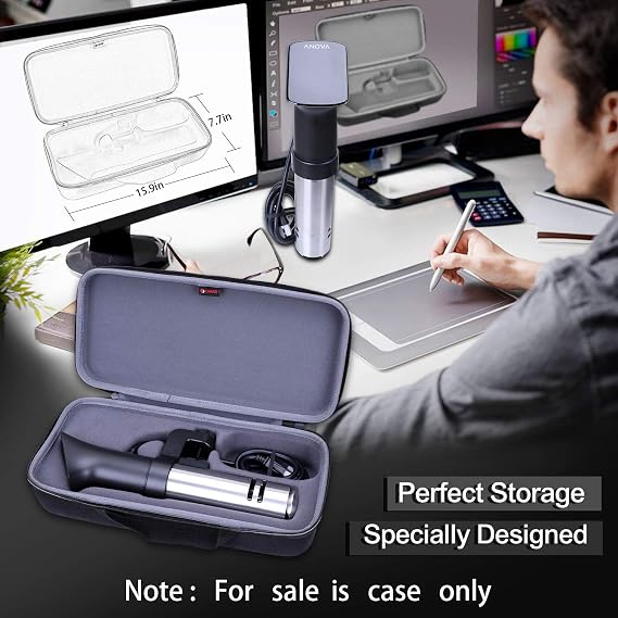 XANAD Hard Case for Anova Culinary Sous Vide Precision Cooker Pro 1200 Watts