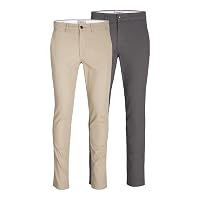 JACK & JONES Jjimarco Jjdave Sa - Pantaloni da Uomo, Confezione da 2