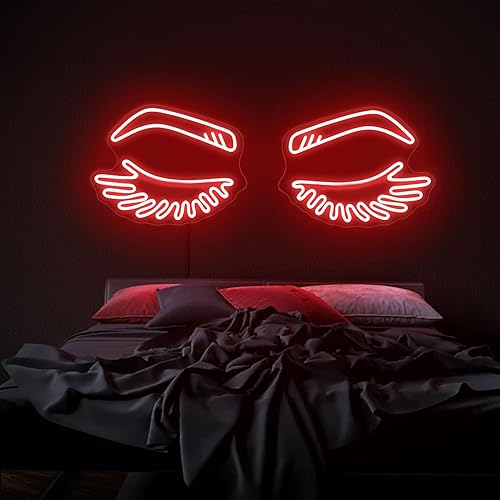 Miniatura 3 de Eyebrow Eyelashes led Neon Sign - Beauty Salon SignCustom Business Neon Sign, brows and lashes wall decor, Girl Aesthetic Wall Decor LED Sign Light